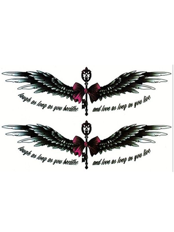 Fake Tattoos for Woman Men Herb Angel Wings Tattoos Waterproof Long-Lasting  Arm Tattoo Temporary Tattoo Art Tattoo Sticker - AliExpress
