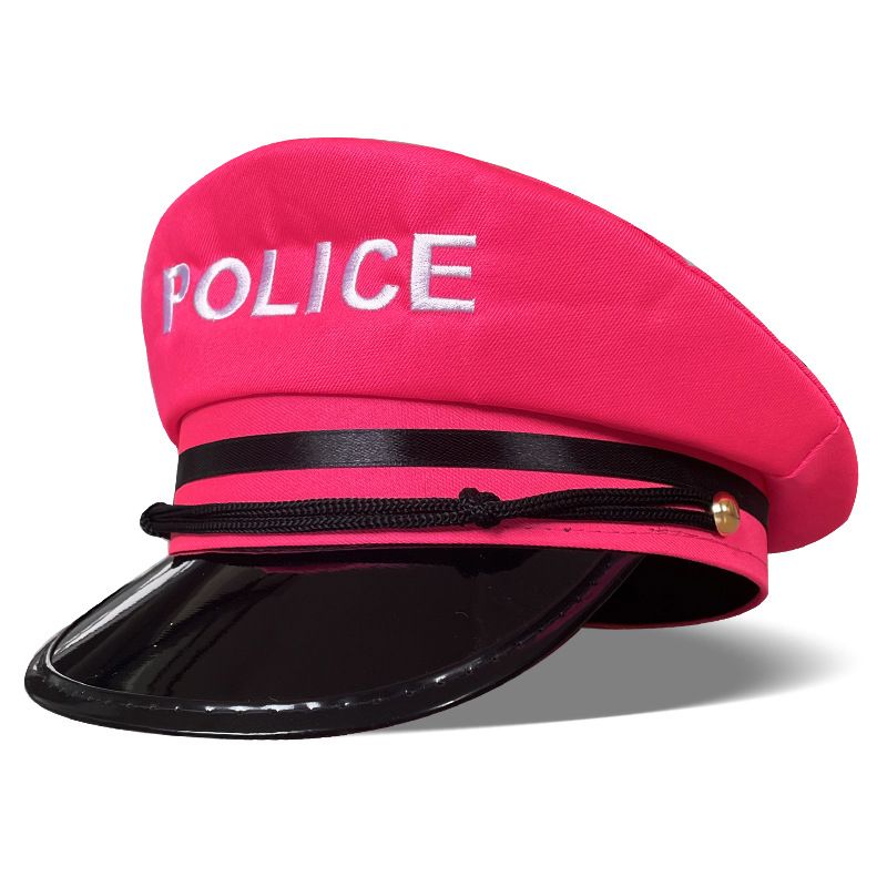 Sassy Stylish Hot Pink Police Party Hat