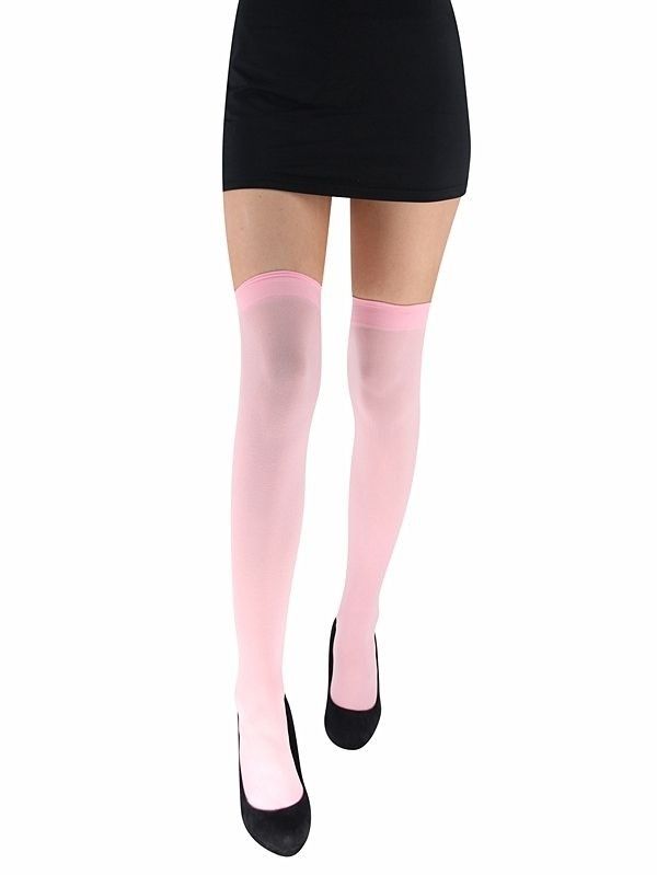 Light Pink Athletic Thigh-High Hosiery for Adults