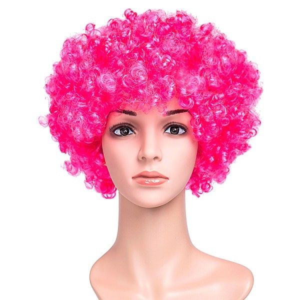 Afro wig pink hotsell