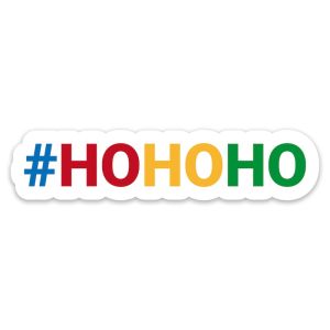 #HOHOHO Trending Hashtag Oversized Xmas Photo Booth PVC Word Board Sign